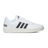 Sneakers bianche in simipelle e tessuto con strisce a contrasto adidas Hoops 2.0, Brand, SKU s322500035, Immagine 0